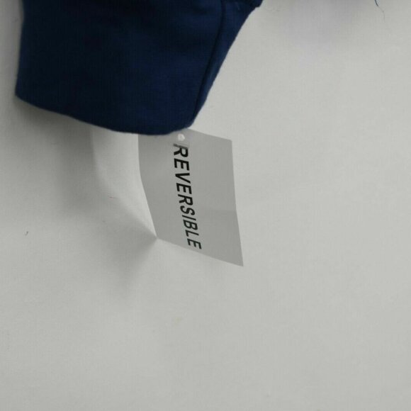 PST Womens Navy Blue Crewneck Long Sleeves Gym Buddy Reversible Sweater - Picture 3 of 4